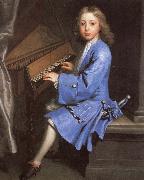 samuel pepys an 18th century painting of young man playing the spinet by jonathan richardson oil painting reproduction